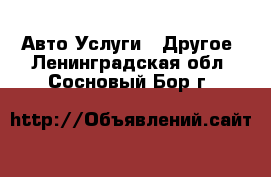 Авто Услуги - Другое. Ленинградская обл.,Сосновый Бор г.